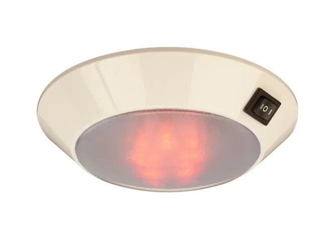 401757-1 – SEA DOG Dome Light, Clear Lens 4 Inch Round 20 LEDs White And Red Bulbs 0.068 Amp @ 12 Volt White Plastic ...